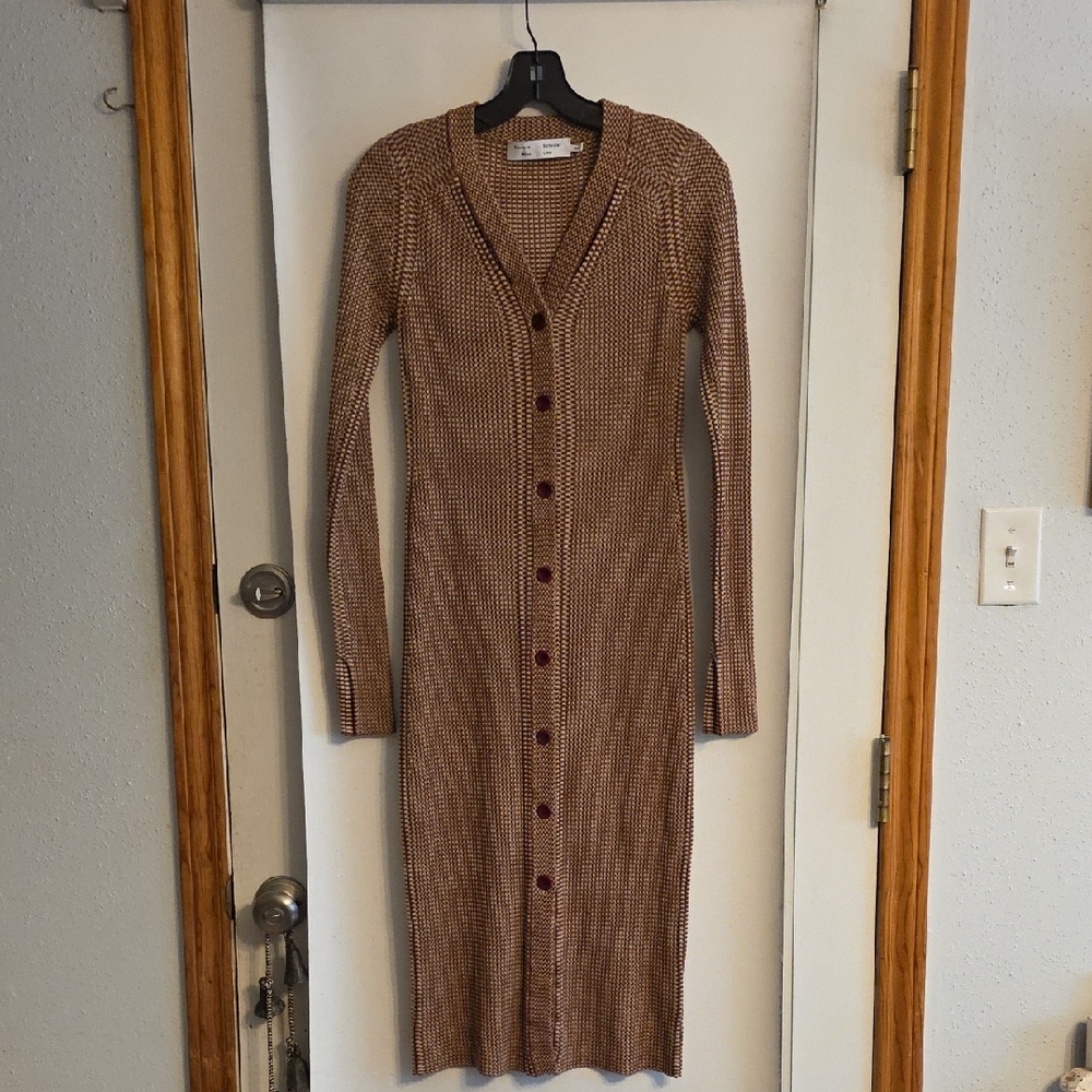 Proenza Schouler Long Sleeve Maxi Knit Dress